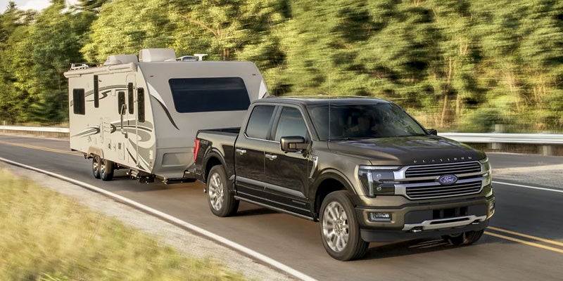 a 2025 ford f-150 towing a trailer