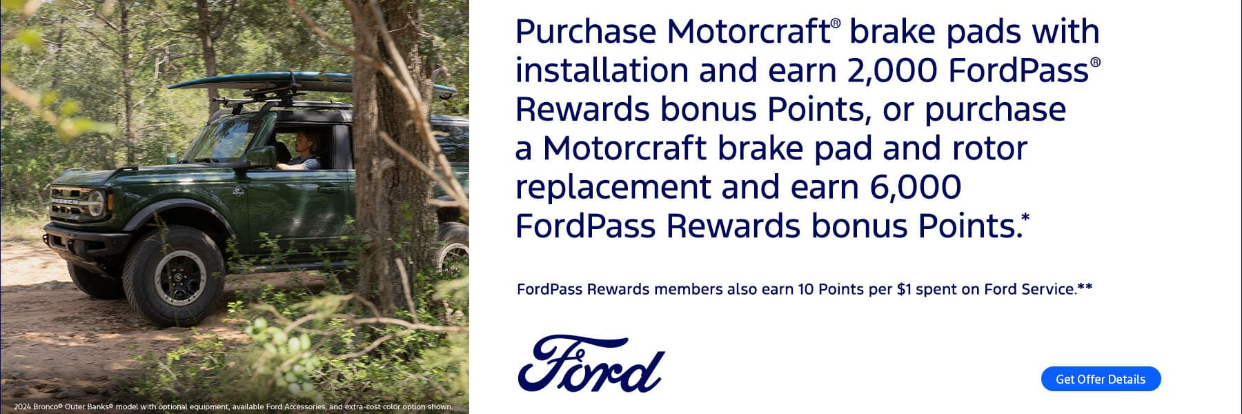 Motorcraft Brake Pads and Rotors special